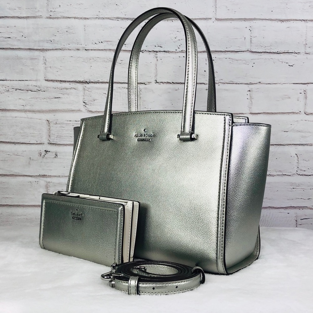 2PCS Kate Spade Small Geraldine Satchel Wallet Set - Picture 2 of 8
